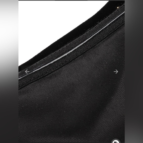 Black 1960s Off-Shoulder Rhinestones Velvet Dress Size XL 10/12 - Picture 5 of 8